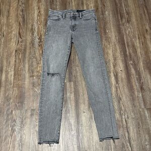 AllSaints Grace Jeans Women's 27 Destroy Ankle Skinny Fit Frayed Hem Designer